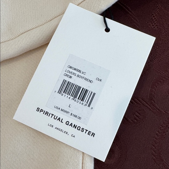 ❤️Spiritual Gangster Lovers Boyfriend Cotton Graphic Sweatshirt. Ladies L - Picture 8 of 14